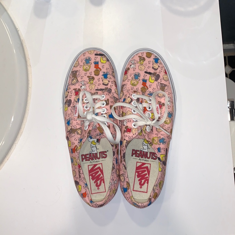 Pink Peanuts Vans